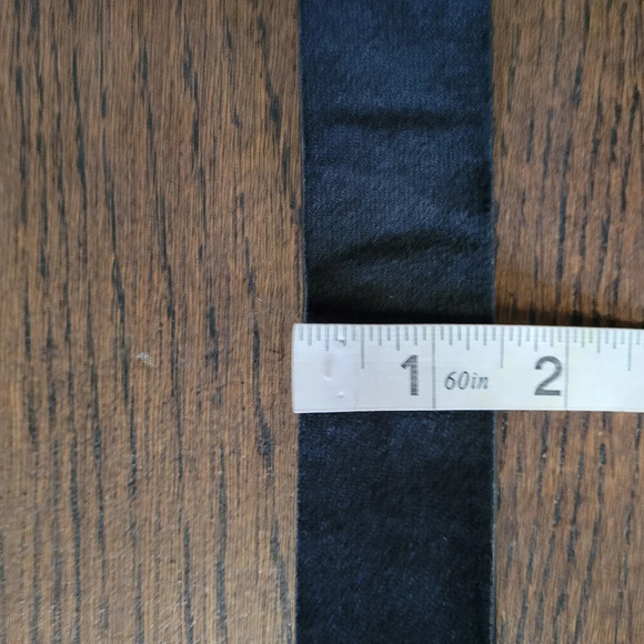 Black Velvet Belt with Gold Hardware Women's 41 Inch Belt - Picture 6 of 7